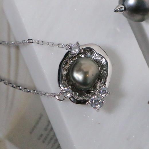 【甄珠贝】时髦 大溪地无核keshi吊坠 925纯银配件 商品图0