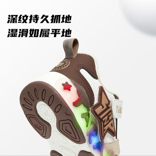 泰兰尼斯25秋季新款透气软底休闲防滑儿童鞋男童亮灯鞋闪灯运动鞋  T01X5C6446 商品图3