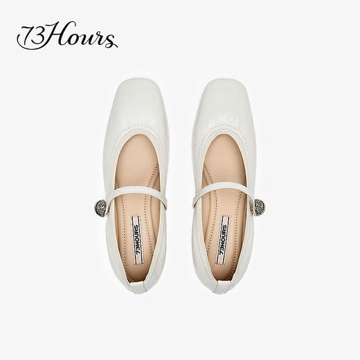 【2F】73Hours女鞋可露丽2025秋季新品方跟纯色方头玛丽珍鞋单鞋 商品图2