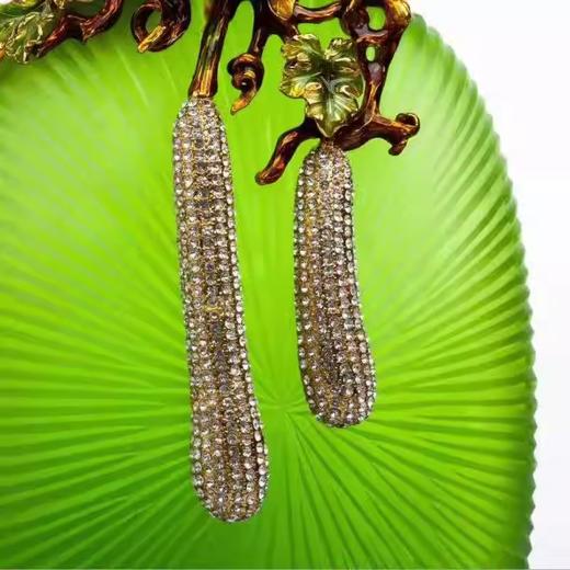 【4折特惠，仅1件，无货退款】新中式轻奢珐琅彩琉璃花瓶摆件高级感客厅玄关边几高端艺术装饰品硕果累累花瓶 商品图3