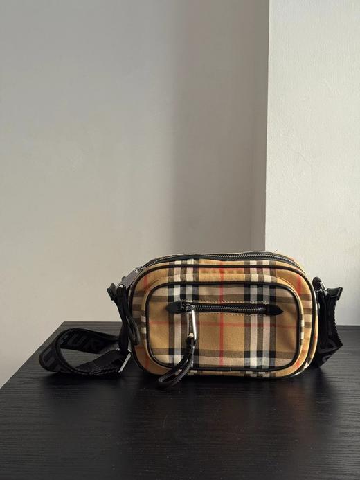 D070421男女都可以背肩带可以调节格纹单肩斜挎包 商品图8