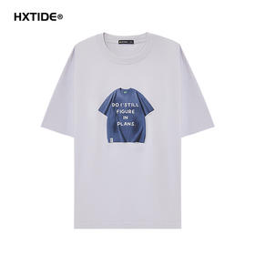 【新品上新】HX 夏季圆领短袖T恤微宽松情侣款S102522544101/02