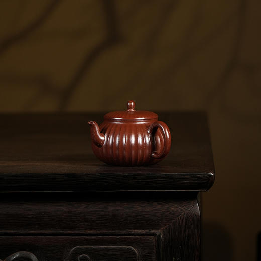 龙德堂陶艺 汤宣武制《利禄》侧把 200cc 原矿金砂紫朱泥  库存请咨询客服 商品图0