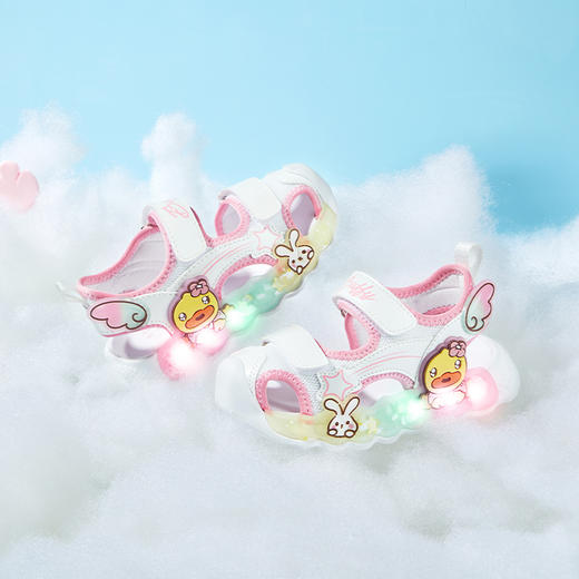 B.Duck小黄鸭童鞋夏季儿童凉鞋24-30 B2585017 商品图4