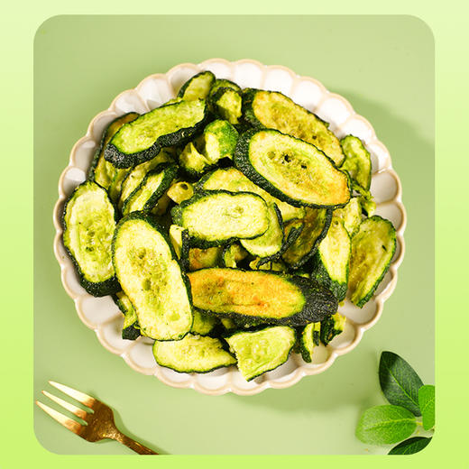 【5袋更超值❗椒盐黄瓜片】不爱吃蔬菜的来看它，每日蔬菜零食，轻松享酥脆，自然好好味，0反式脂肪酸，美味健康无负担，香脆休闲食品办公室小零食，果蔬干黄瓜片开袋即食L 商品图0