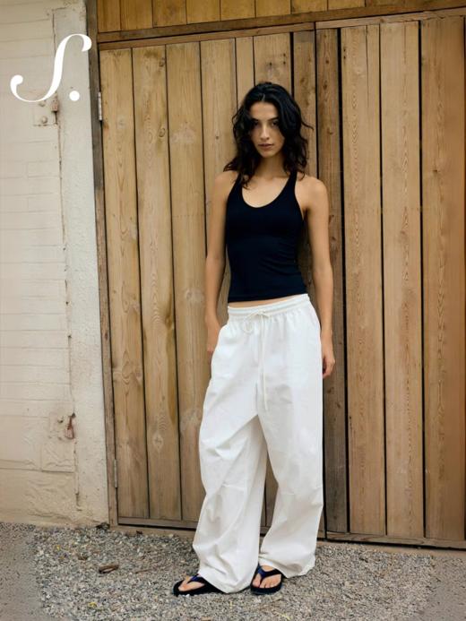 shyshystill/shy202502090/透气面料宽松休闲裤 商品图4