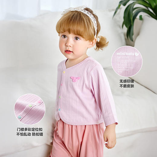 【植物芯】迷你巴拉男女童莫代尔亲肤外套宝宝柔软可爱空调服 商品图3