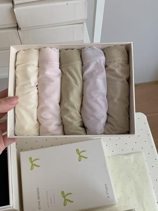 5条装！夏日限定裸感凉雾纱裤桑蚕丝底档透气抑菌 商品图6