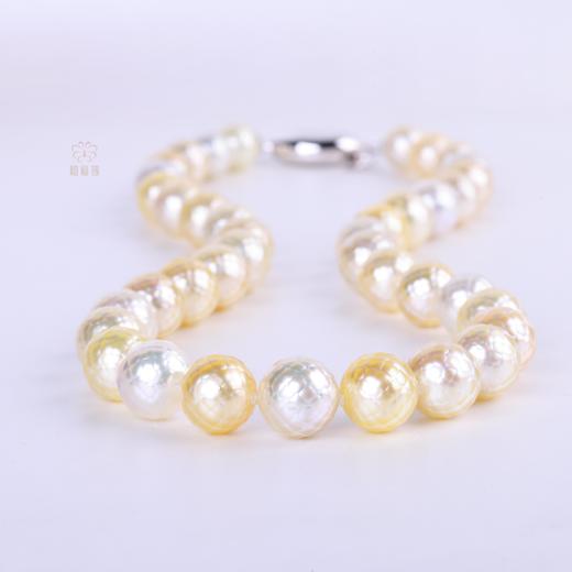 【高光时刻】黄+白刻面珍珠项链    ZZ2506169 商品图4