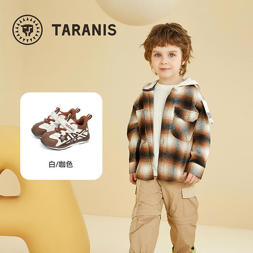 泰兰尼斯童鞋男宝宝学步鞋秋季新款软底轻盈运动鞋男童防滑机能鞋 T01T5C6558 商品图1