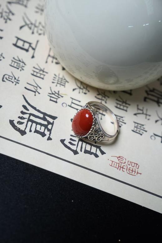 花粉专享【足银 银饰】足银手镯、足银戒指（开口可调节）、925银镶嵌南红戒指，无质量问题不退换，15天左右定制发货 商品图11