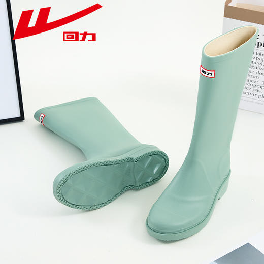 回力雨鞋女款2025新款雨靴成人水鞋防水胶鞋长筒高筒赶海水靴中筒033高筒 商品图1