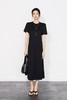 100%罗马天丝美洋同款显瘦小黑裙 商品缩略图1