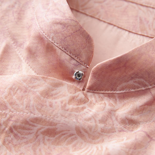 「高货wl」全新升级【铂金会员293/天猫389/差价96】(01328)洛诗琳国风凉感斜襟香云纱上衣2025新中式复古盘扣衬衫wl01328 商品图2