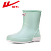 回力雨鞋女款水靴成人水鞋外穿厨房防水软底胶鞋户外工作女士雨靴013中筒 商品缩略图0