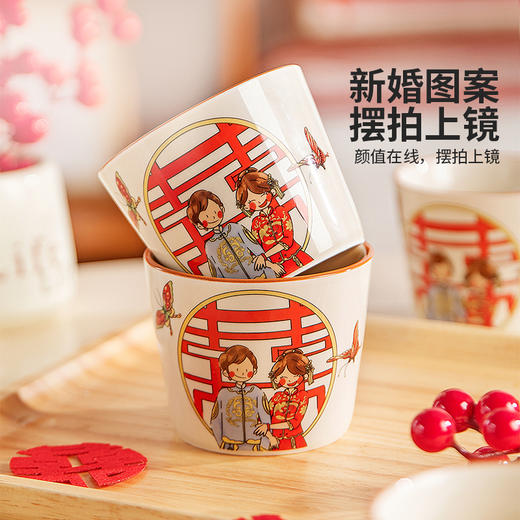 摩登主妇泡茶壶茶杯家用水杯乔迁结婚新婚礼物送新娘杯子茶具套装 商品图3