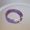 【紫月星河·紫水晶珍珠双圈手串】敦煌小众设计感天然紫水晶淡水珍珠双圈水晶手链 商品缩略图2