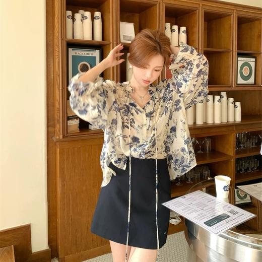 【isabelle marran复古碎花衬衫】莱赛尔天丝轻薄透气 宽松显瘦  商品图1