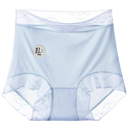 超薄10A抑jun无痕冰丝高腰轻收腹内裤女包臀大码内裤聚乳酸裆蕾丝 商品图5
