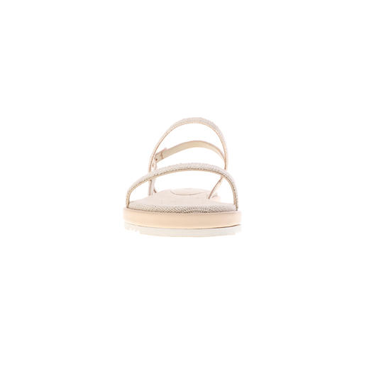 sheme天然火草绒简约条带独有韵味女士平底凉鞋可定制 商品图2