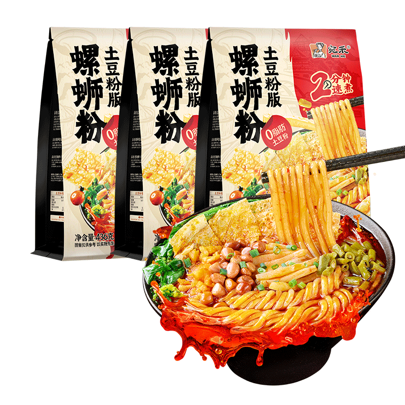 宛禾 土豆粉版螺蛳粉 436g/袋