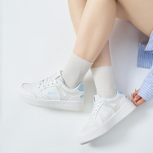 回力小白鞋女2025夏季新款爆款休闲运动鞋子女鞋拼色厚底百搭板鞋WXY-L349L 商品图8