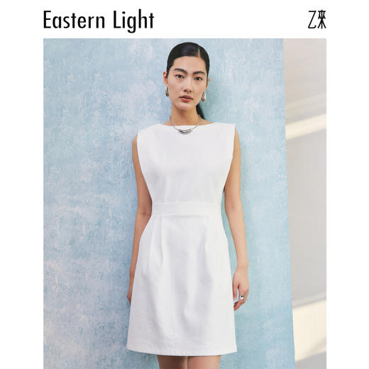 Eastern Light乙来宽肩牛仔连衣裙 商品图0