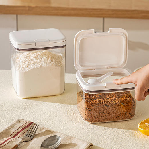 摩登主妇白糖储存罐白砂糖奶粉储物收纳罐子冰糖防潮罐密封罐糖罐 商品图0