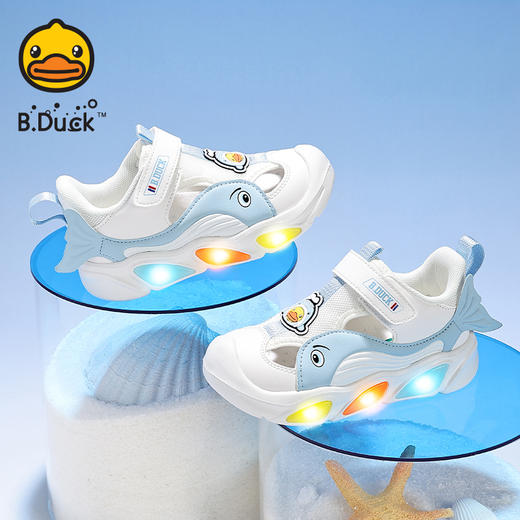 B.Duck小黄鸭童鞋夏季儿童运动鞋24-30 B1686812 商品图2