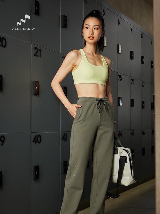 AllReaday弹力针织运动休闲抽绳长裤WM23AWTR01 商品图0