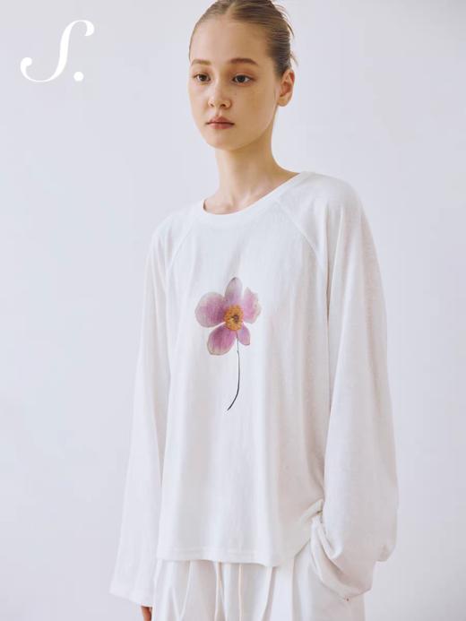 shyshystill/shy202502008/宽松休闲圆领白色罩衫 商品图2