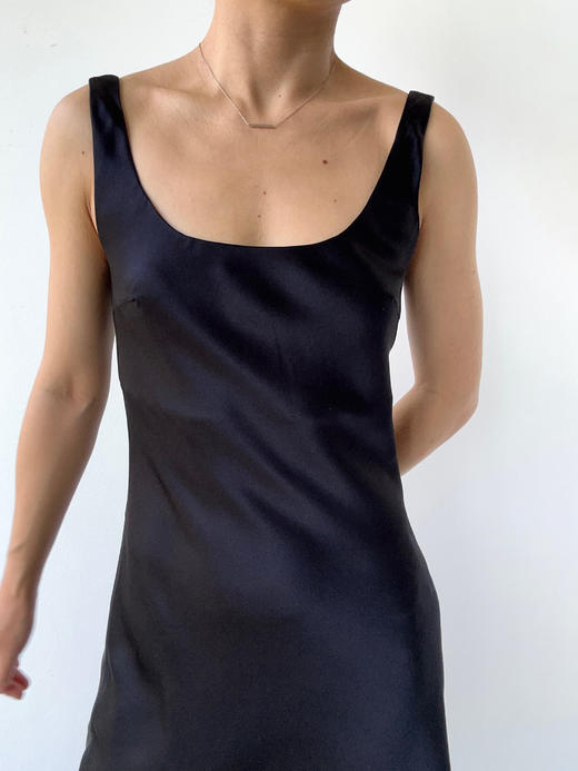 丝所｜24H031A 重磅真丝苍穹黑晚礼短裙［ 黑 ] 商品图6