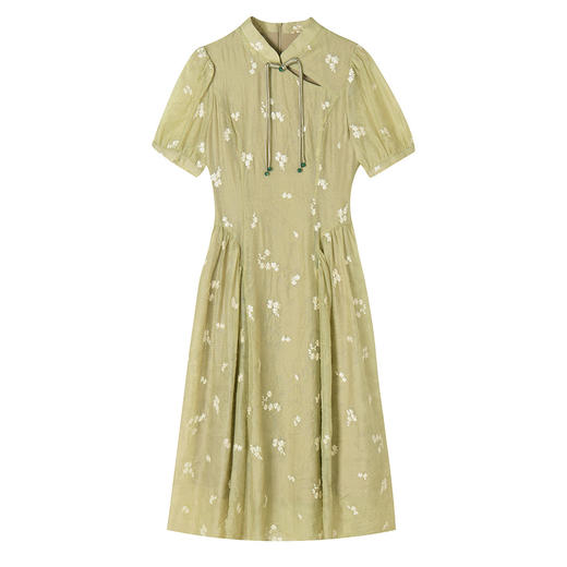 「高货sh」全新升级【铂金会员321/天猫429/差价108】(50329)洛诗琳国风气质连衣裙2025夏季新中式绣花显瘦仙女裙 商品图4