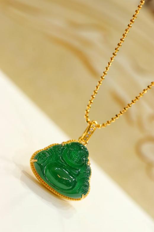 佛公翡翠吊坠 商品图3