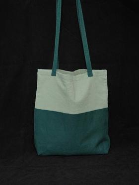 回声Echos/拼接撞色单肩包【可双面背】