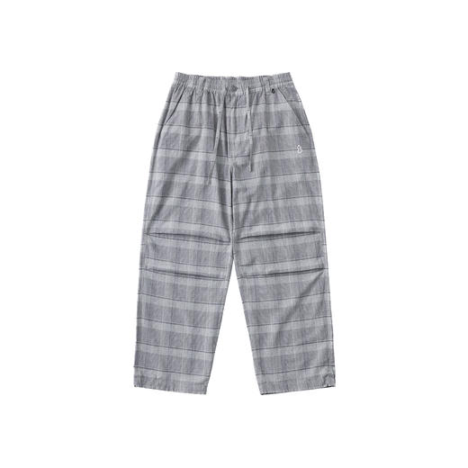 吃茶去chichaqu25轻量宽松棉麻格纹伞兵长裤山系户外运动休闲百搭 商品图4