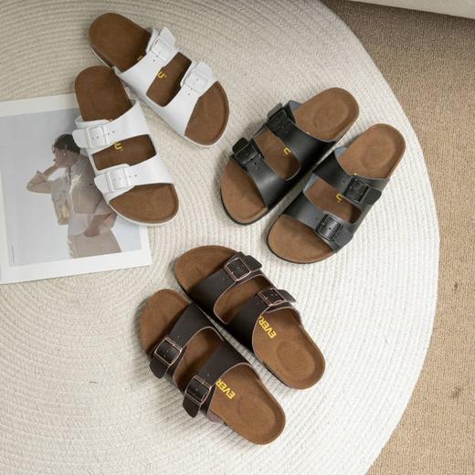 【澳洲品牌】EVERAU时尚新款米克外穿软木拖鞋防滑情侣室外大码沙滩鞋男女EA7035 商品图1