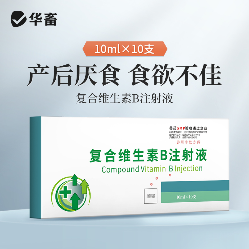 华畜兽药 复合维生素B注射液 猪牛羊赖皮病口腔炎