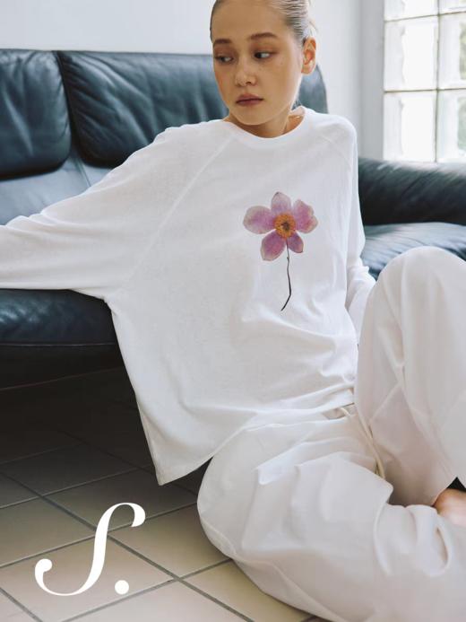 shyshystill/shy202502008/宽松休闲圆领白色罩衫 商品图1