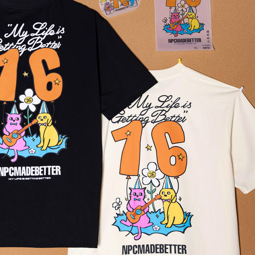 【NPC X Easy Peasy拾·陆周年限定】艺术家潮牌数字花短袖NP56TE89 商品图1
