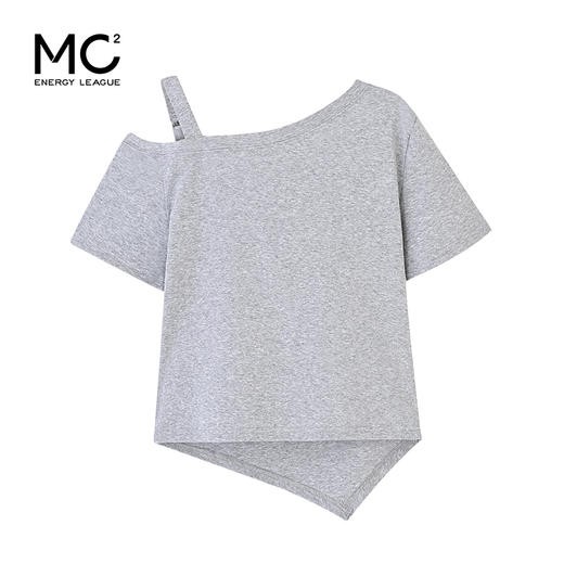 女装圆领露肩散粉短袖T恤-19921T5224002 商品图4