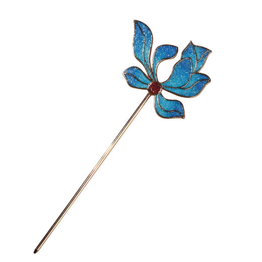 【国风非遗手工·仿烧蓝】发簪胸针配饰DIY材料包  景泰蓝发簪饰品胸针发夹制作节日礼物 商品图4