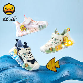 B.Duck小黄鸭童鞋夏季儿童运动鞋24-30 BY2585099