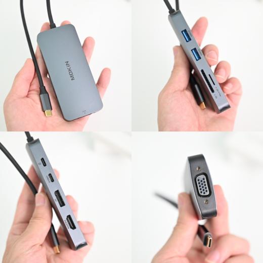 MOKIN 10/9合1铝合金Type-C拓展坞 PD100W供电接口 RJ45千兆网口 商品图6