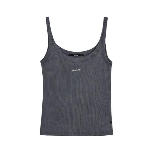 SPELLEDIT2025夏季新品复古刺绣背心韩系简约棉质吊带无袖上衣女 商品图4