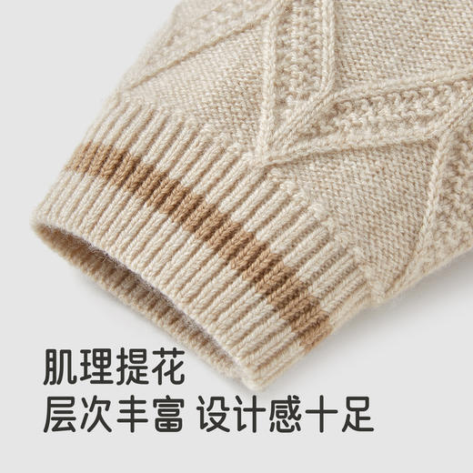 【高定系列】英氏儿童毛衣秋冬保暖男童羊毛针织衫休闲羊绒毛衣 商品图3