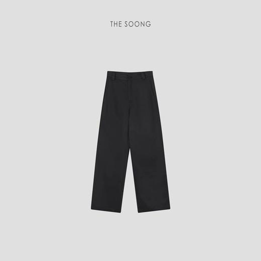 THESOONG"冰感小黑裤"极简珍稀丝弹面料垂坠感休闲裤HWKZ7292 商品图8