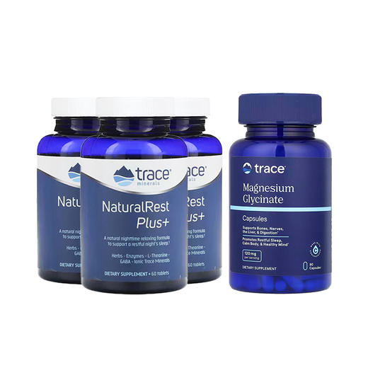 TRACE牌自然舒睡片 60片/甘氨酸镁胶囊90粒 商品图0