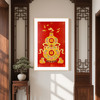 五福临门 铜雕艺术画 商品缩略图2