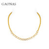 GAONAS  时尚贵气金色气泡链项链11483XGO 商品缩略图0